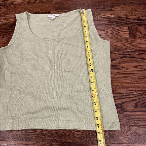 St John knit Chartreuse green Tank‎ Top Medium Sleeveless - Picture 2 of 3